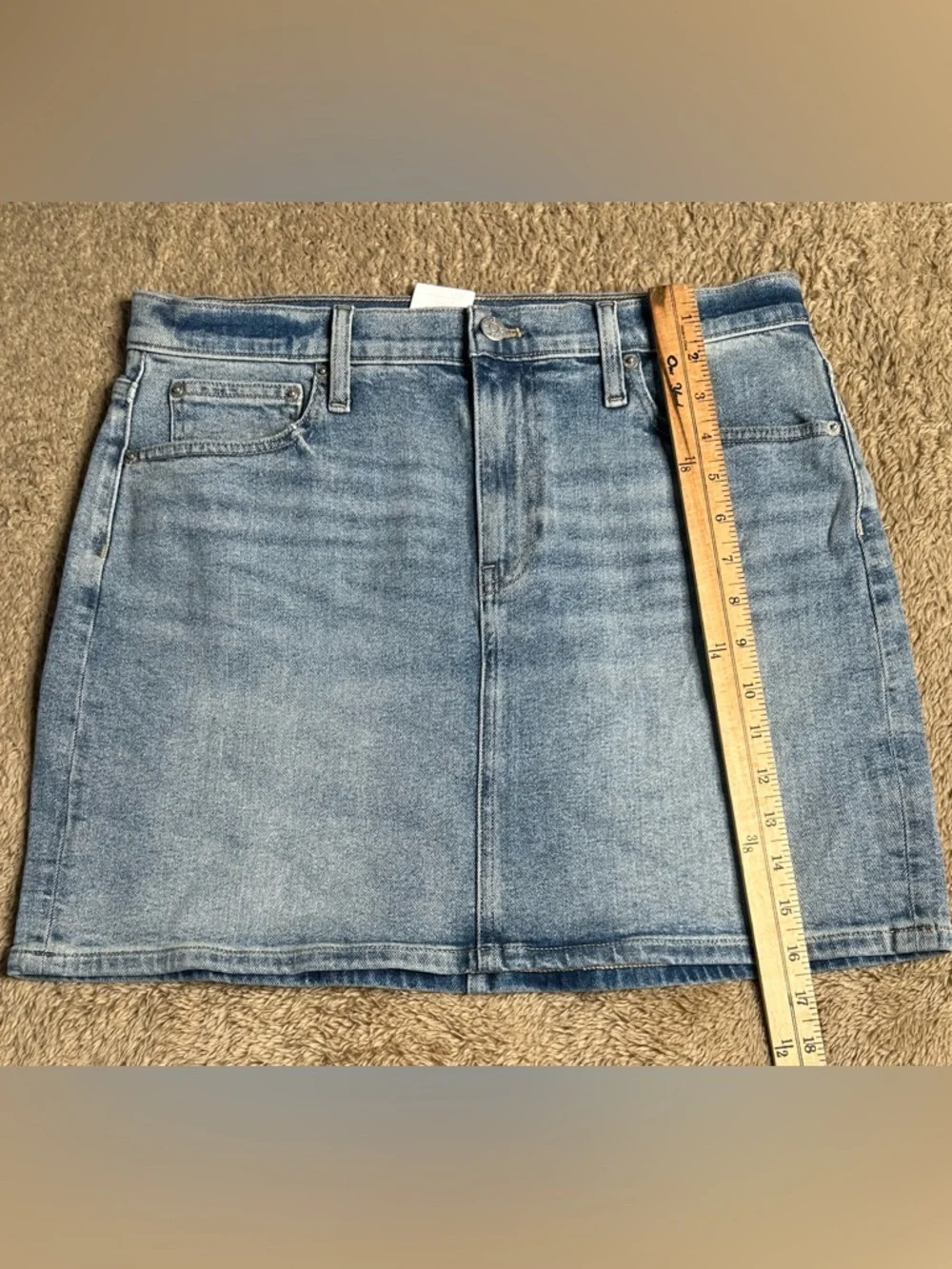 J. Crew Light Blue Denim Mini Skirt - Picture 4 of 5